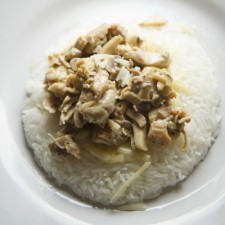 Chicken blanquette with rice